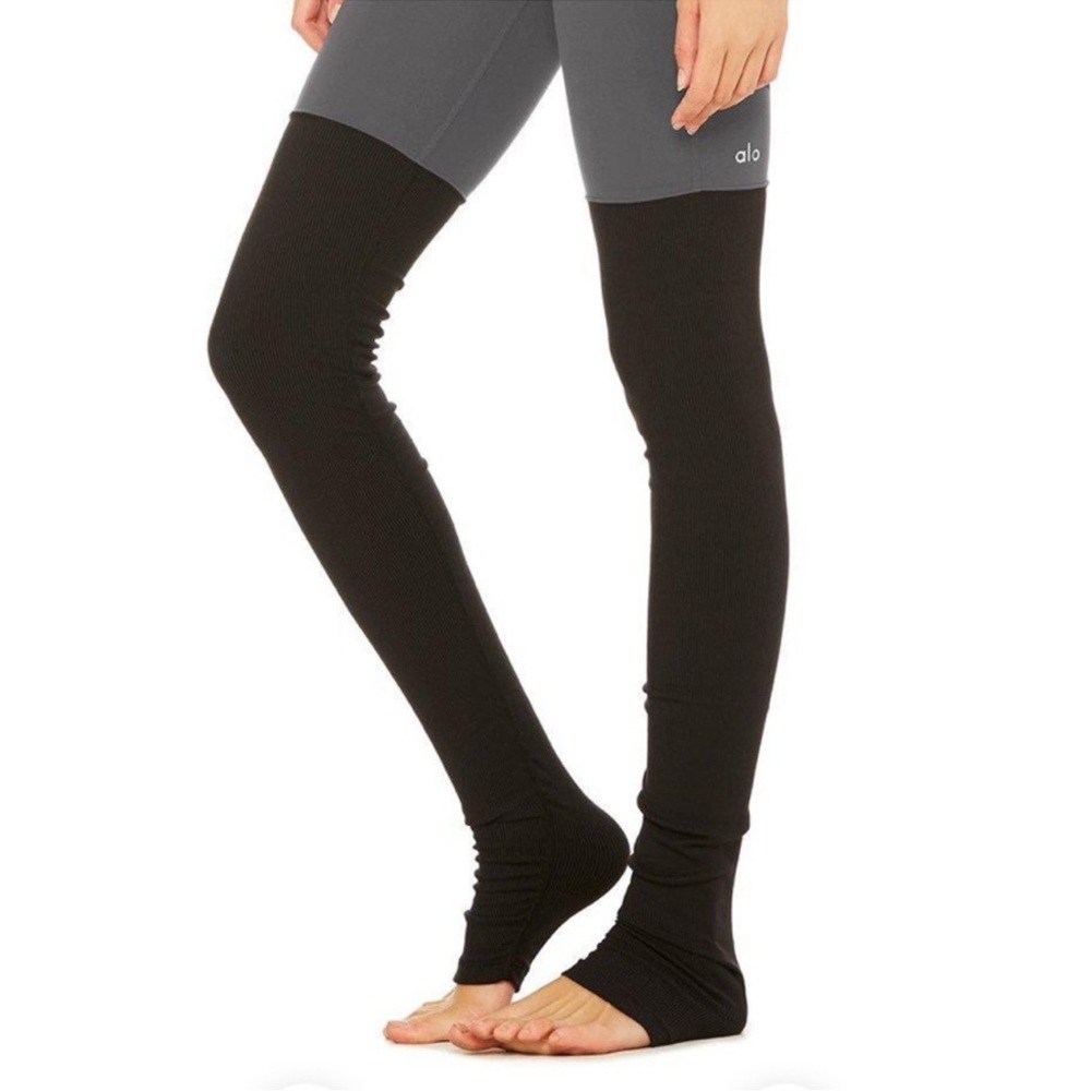 ALO Yoga Black Leg Warmers